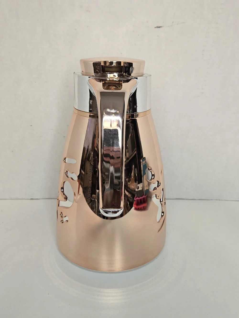 Arabic Vacuum Flask - Kahwa - Coffee Insulated Hot & Cold 1 Liter Rose Gold NEW